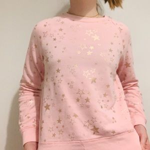 Pink and gold star sweater